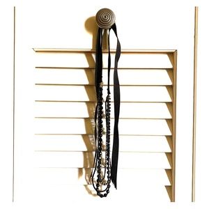 Tied Four-Layer Black Necklace Charlotte Russe